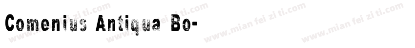 Comenius Antiqua Bo字体转换